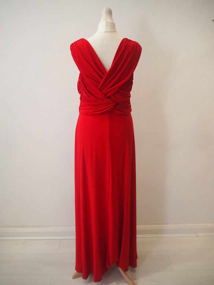 Phase Eight Red Evening Dress Size 14