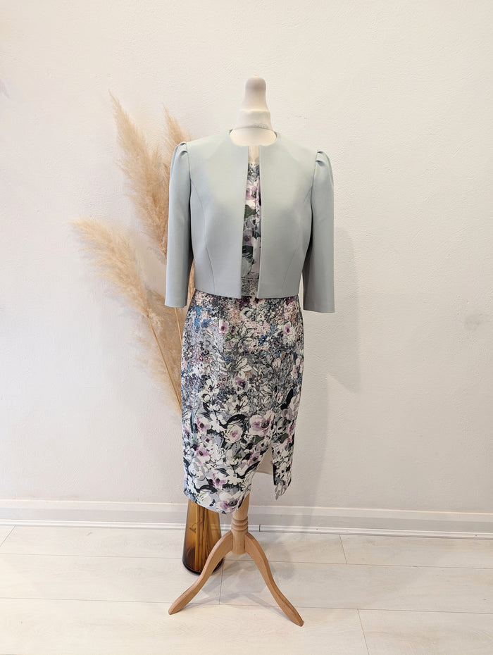 Phase Eight Sage Floral Dress 2 Piece 10
