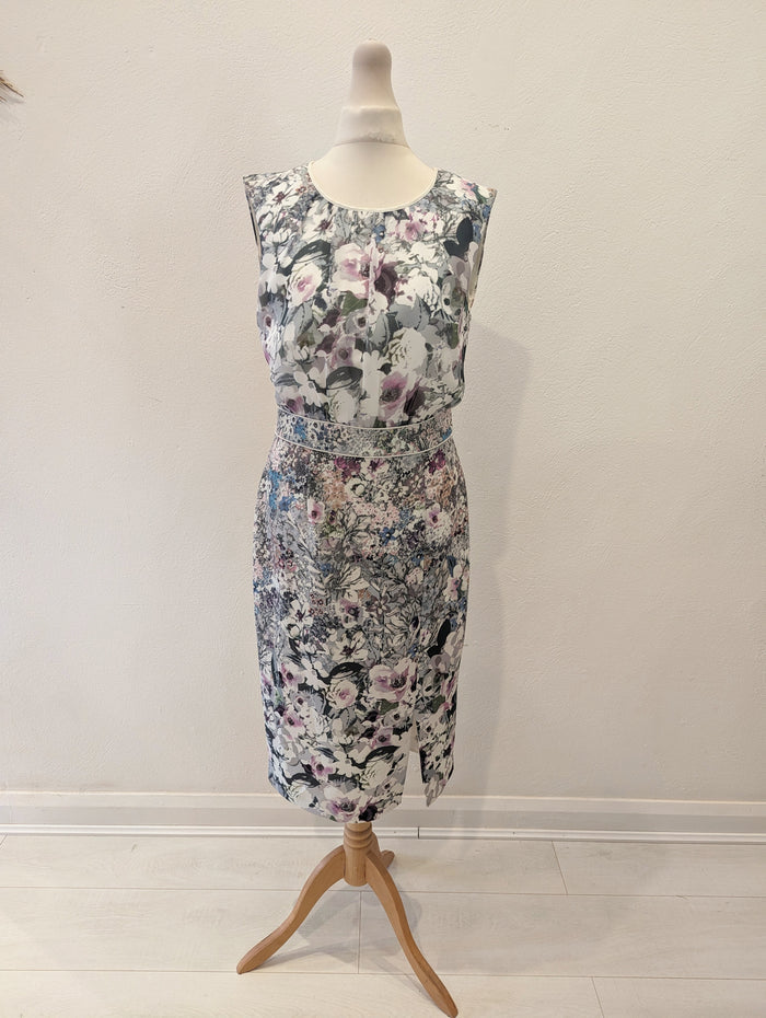 Phase Eight Sage Floral Dress 2 Piece 10