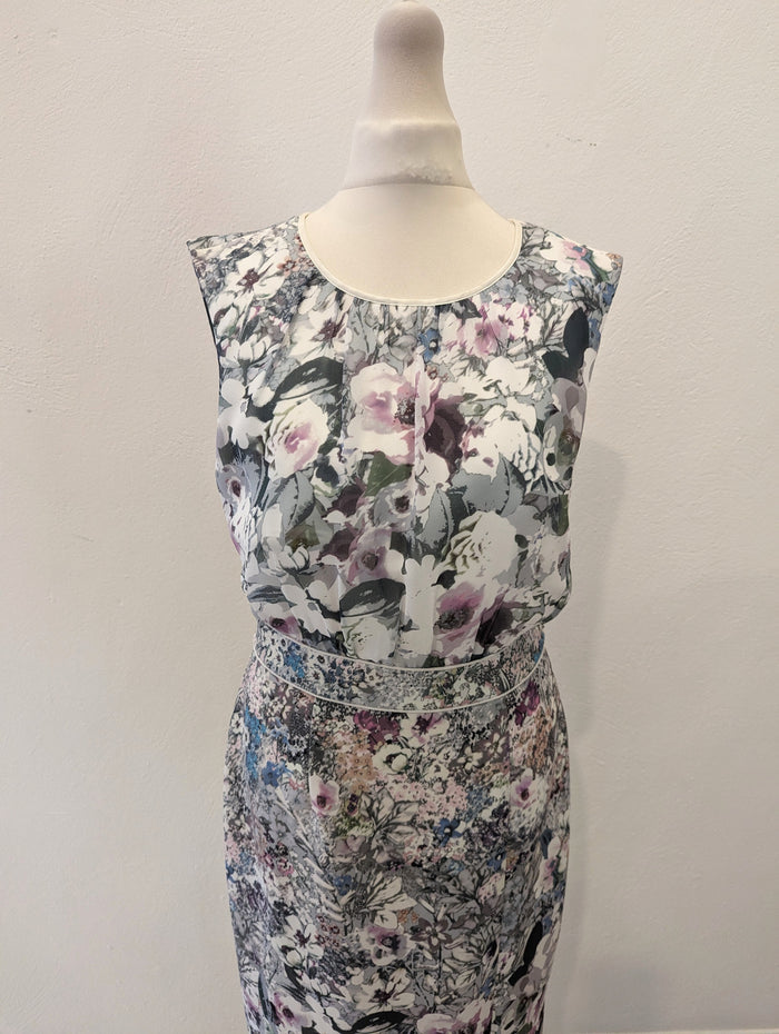 Phase Eight Sage Floral Dress 2 Piece 10