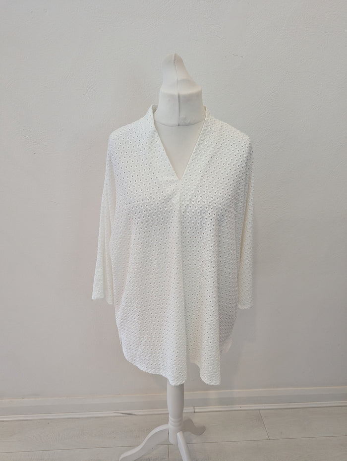 Phase Eight White Tunic Size 18