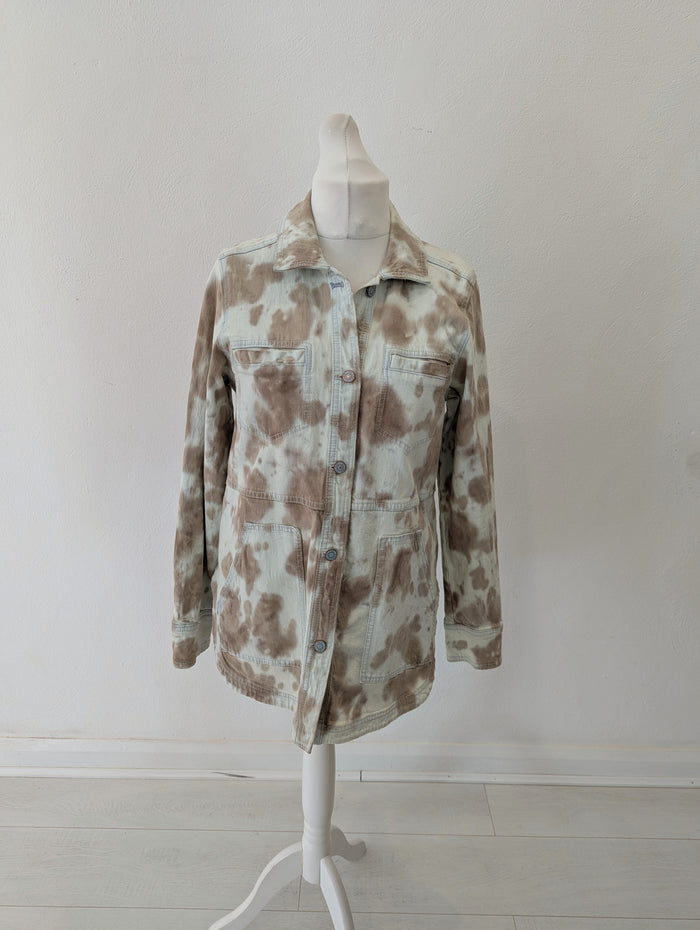 Pilcro Cream Tie Dye Jacket M