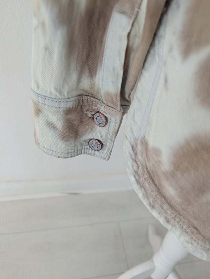 Pilcro Cream Tie Dye Jacket M