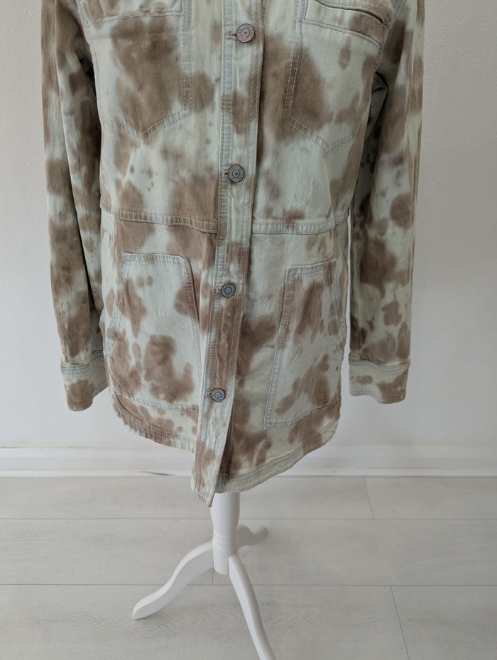 Pilcro Cream Tie Dye Jacket M