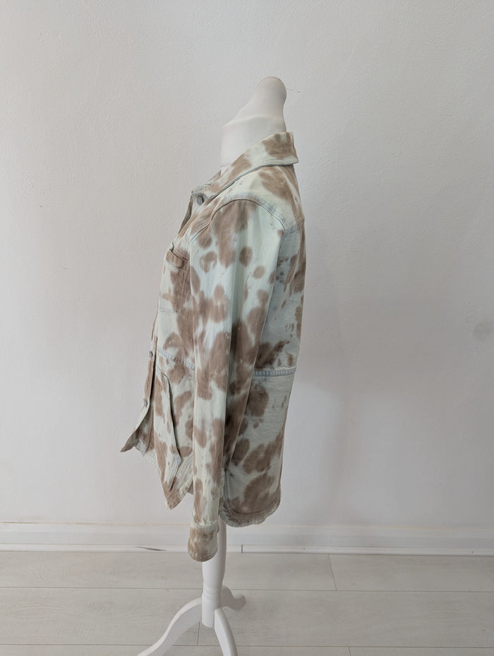 Pilcro Cream Tie Dye Jacket M