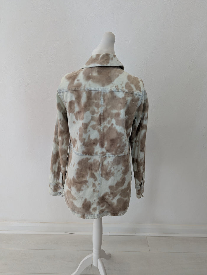 Pilcro Cream Tie Dye Jacket M