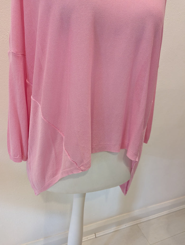 Pink fine knit jumper