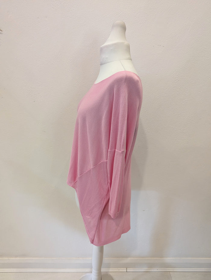 Pink fine knit jumper