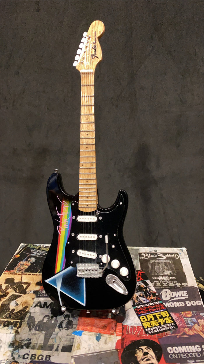 Pink Floyd Dark Side Fender Miniature Guitar