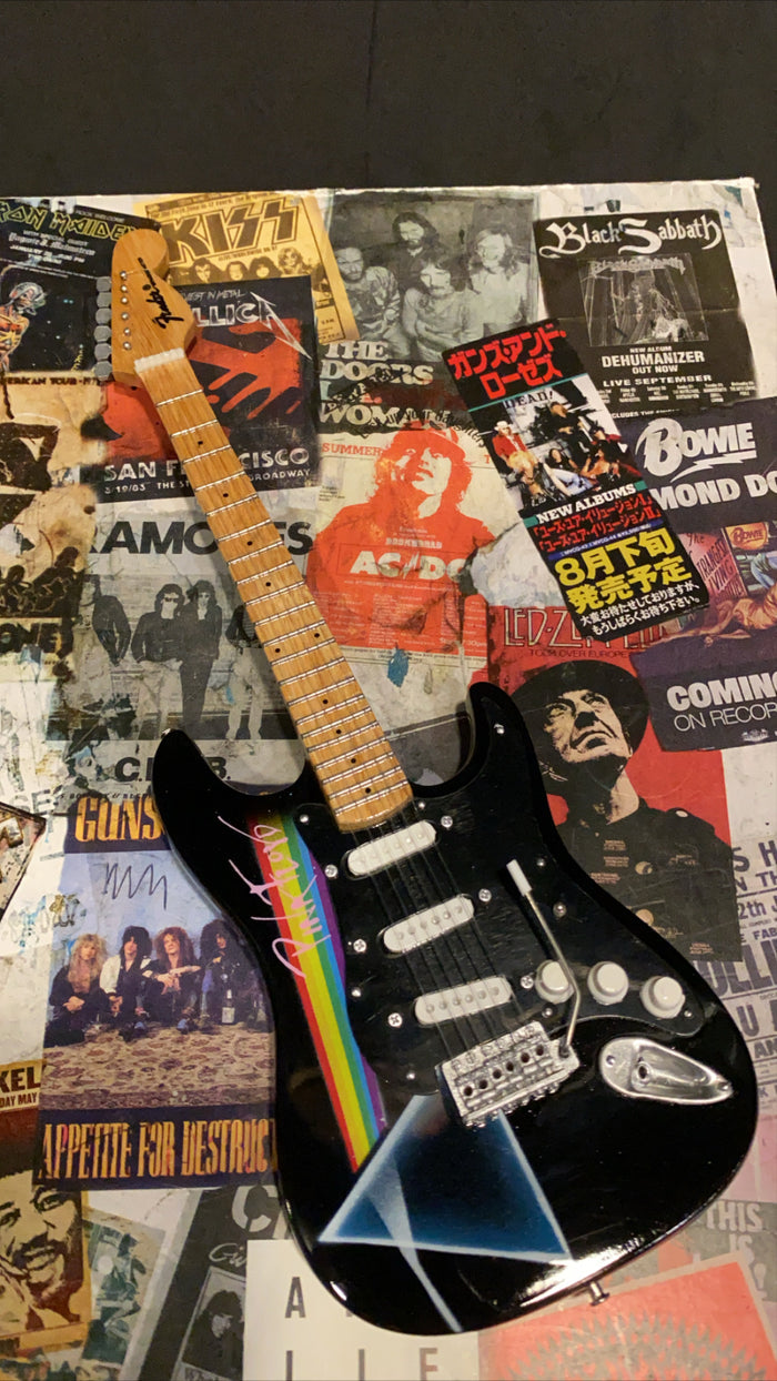 Pink Floyd Dark Side Fender Miniature Guitar