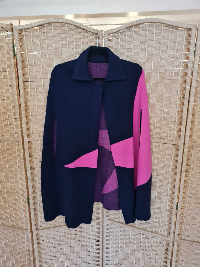 Pink & Navy Cape S/M