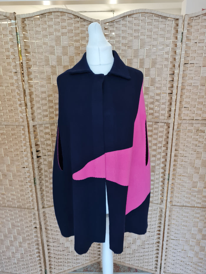 Pink & Navy Cape S/M