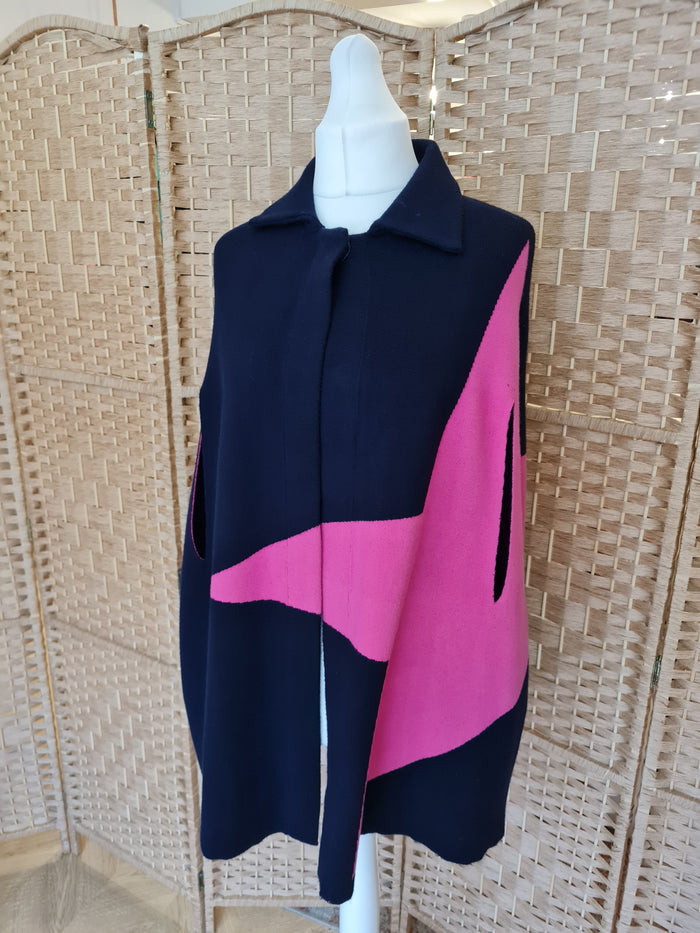 Pink & Navy Cape S/M