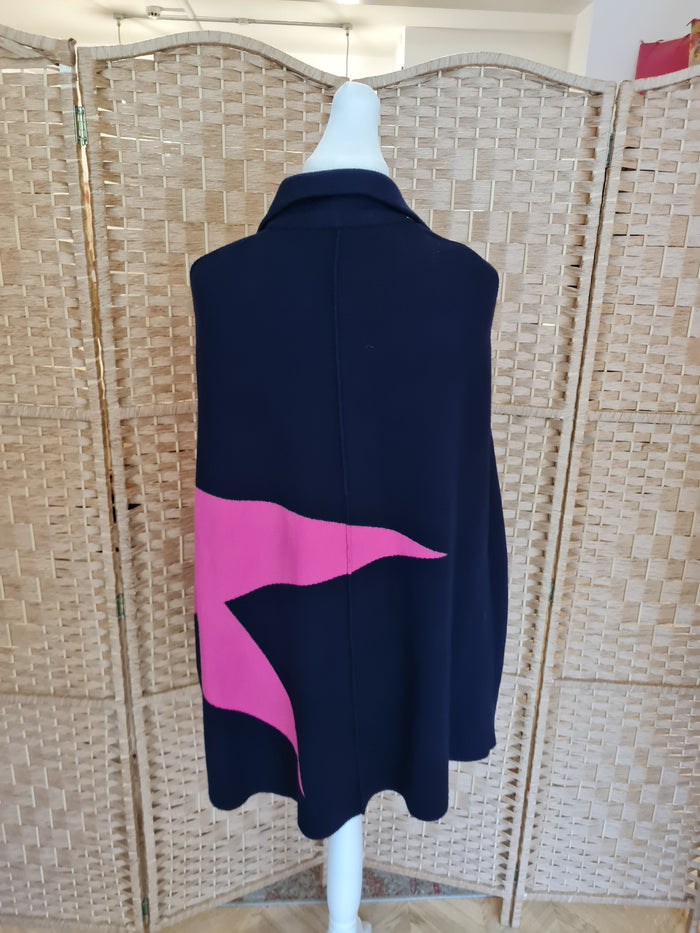 Pink & Navy Cape S/M