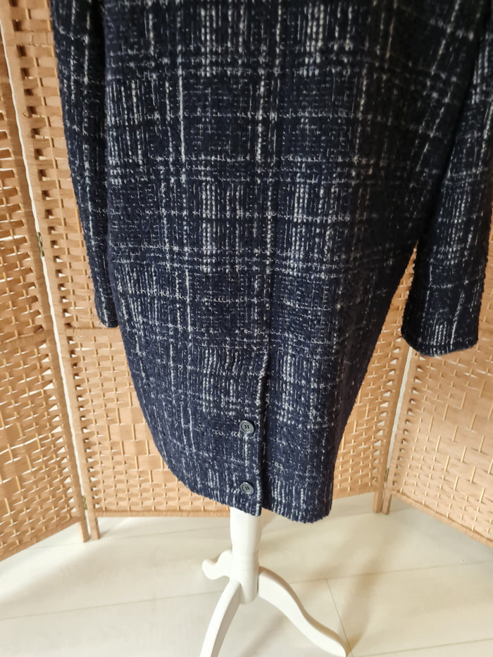 Poetry Navy Check Coat 14