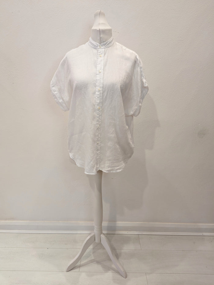Polo Ralph Lauren White Linen Shirt Size 10