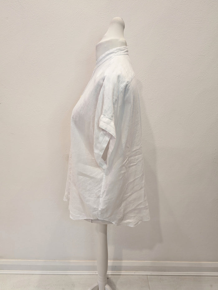 Polo Ralph Lauren White Linen Shirt Size 10