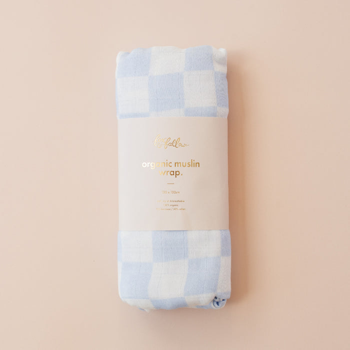 Powder Check Organic Muslin Wrap Swaddle