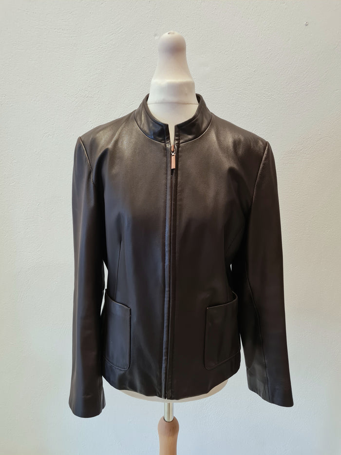 Precis Petite Brown leather jacket S