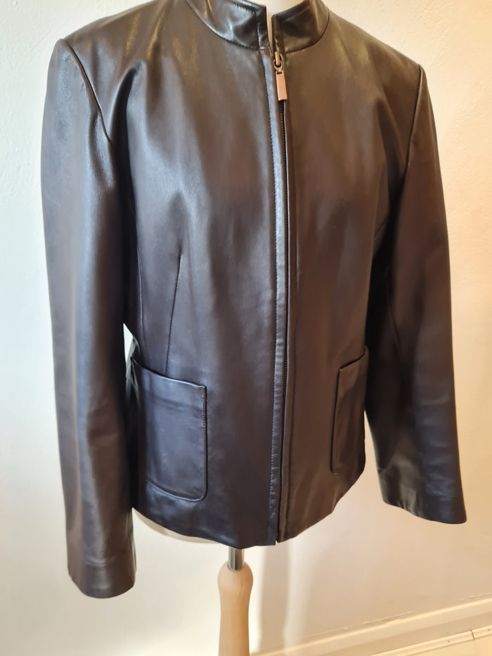 Precis Petite Brown leather jacket S