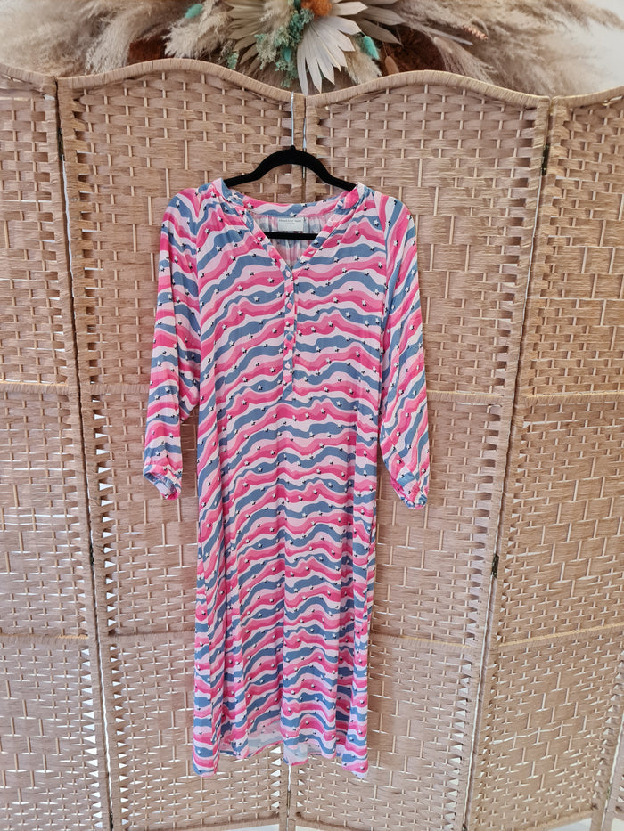 Primrose Park Pink/purple star dress 10