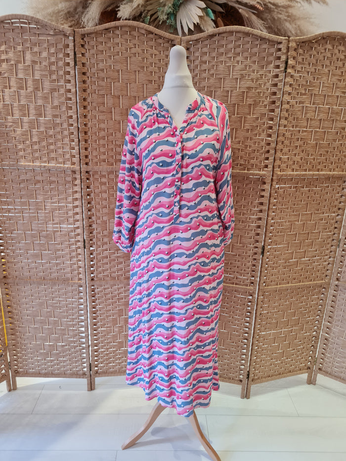 Primrose Park Pink/purple star dress 10
