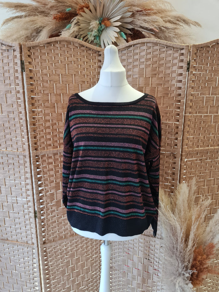 Principles Sparkle stripe Jumper 18