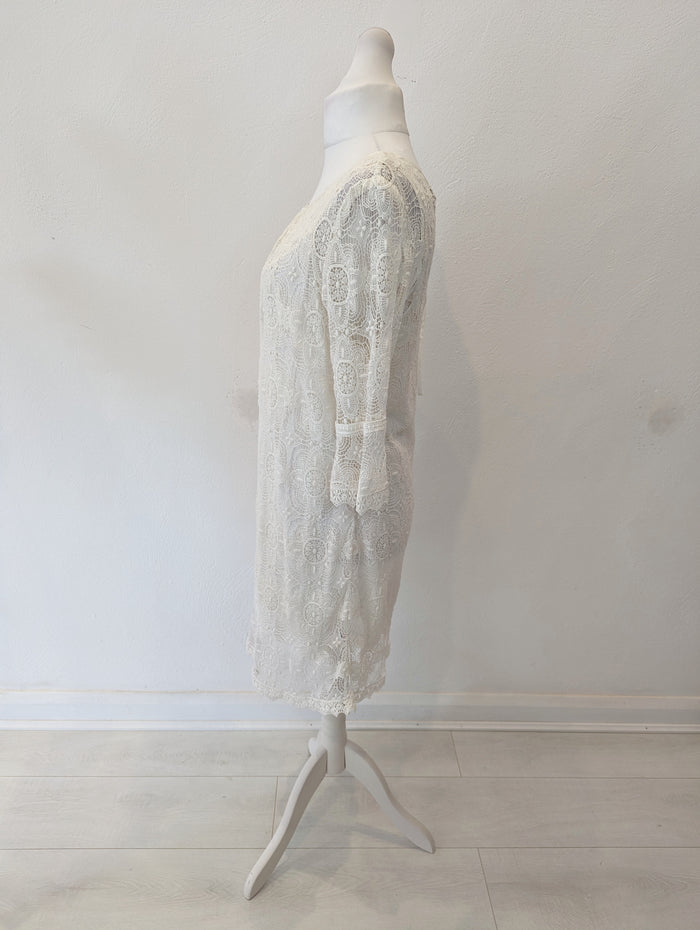 Principles White Lace Dress 18 NWT RRP £110