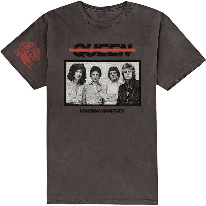 Queen T-Shirt - Bo Rhap Concept (Dip Dye) Rock Off