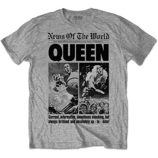Queen T-shirt - News of the World 40th Front Page Amplified