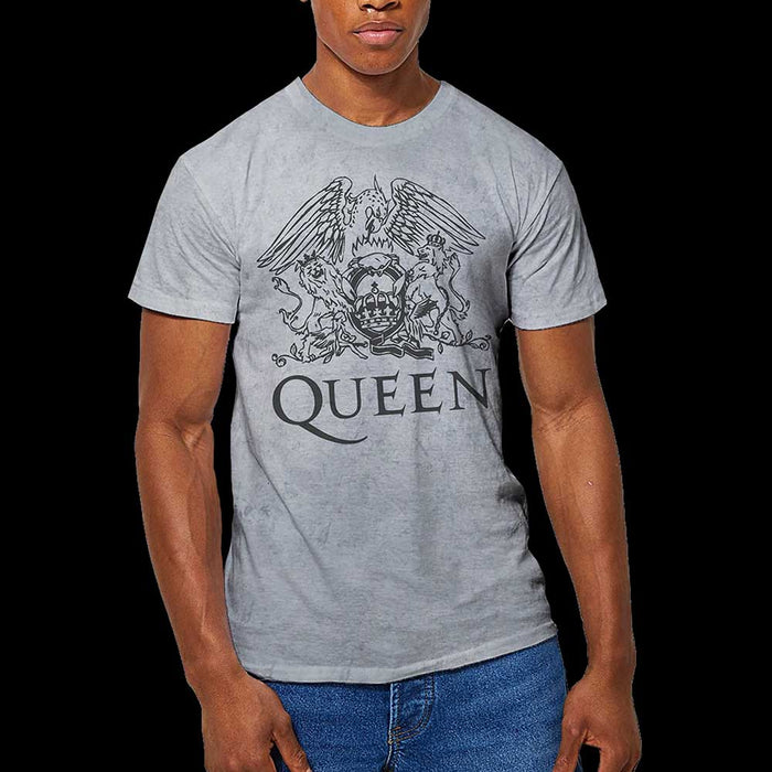 Queen T-Shirt - Royal Crest (Dip-Dye) Amplified