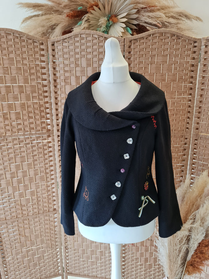 Rainbow Black Embelished Jacket 12