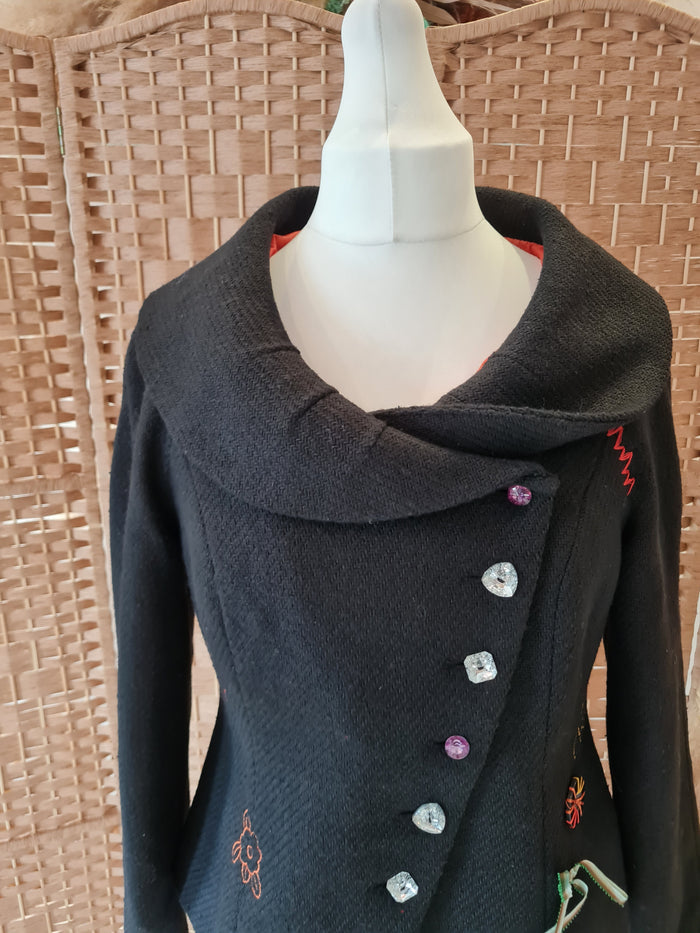 Rainbow Black Embelished Jacket 12