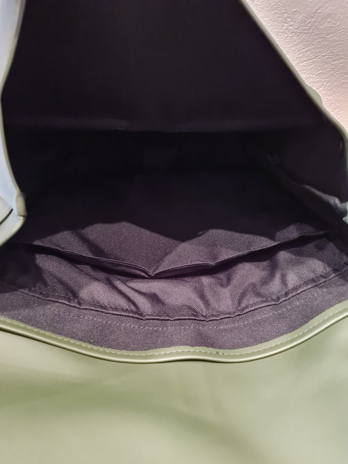 Rains Green 2 pockets & Buckle backpack