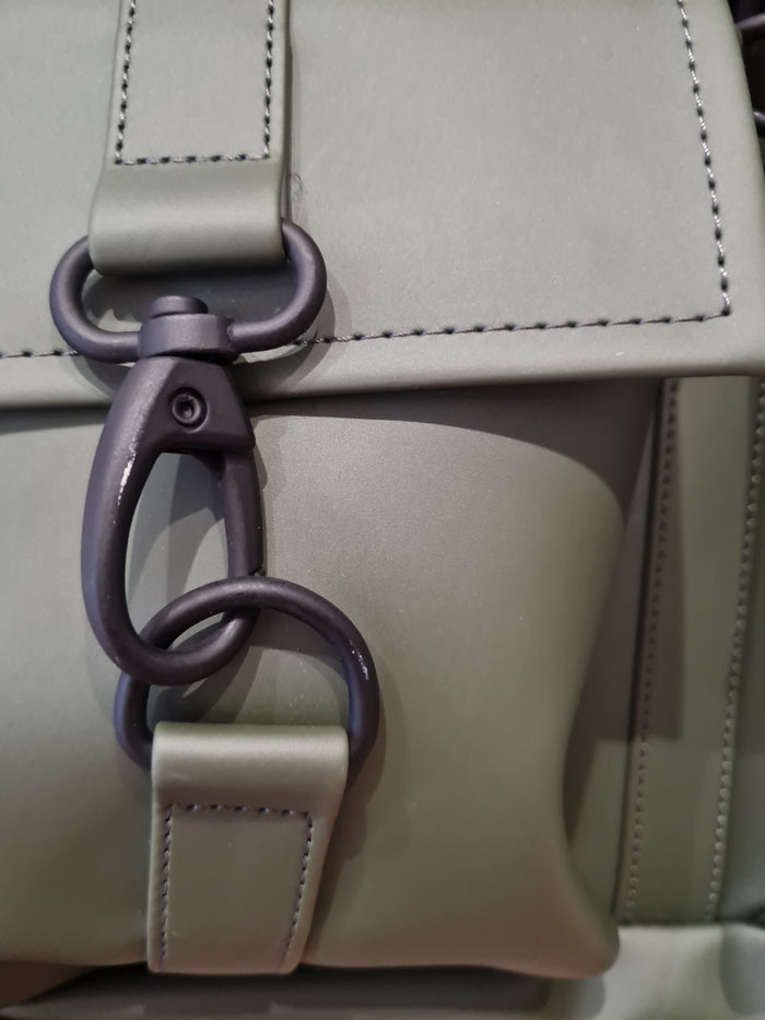 Rains Green 2 pockets & Buckle backpack
