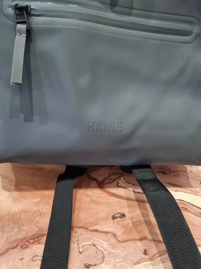 Rains Grey Roll top Rucksack
