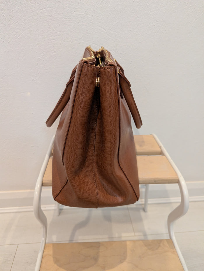 Ralph Lauren large tan Newbury tote