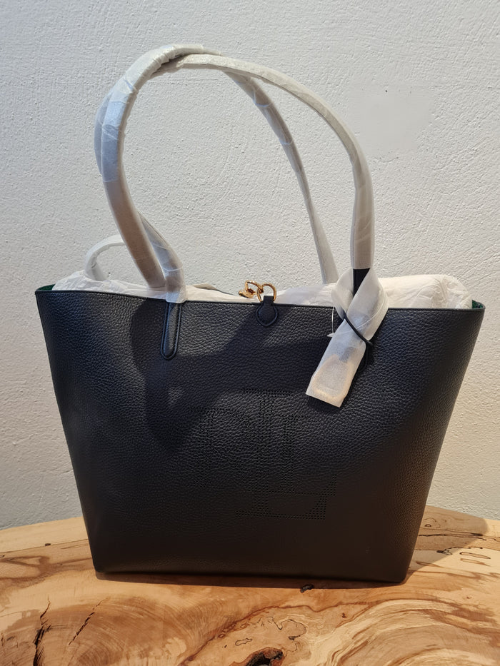 Ralph Lauren Navy Reversible Tote & Pouch New £165
