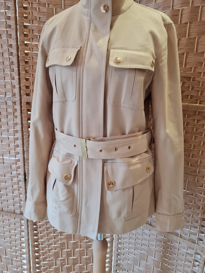 Ralph Lauren tan belted jacket S
