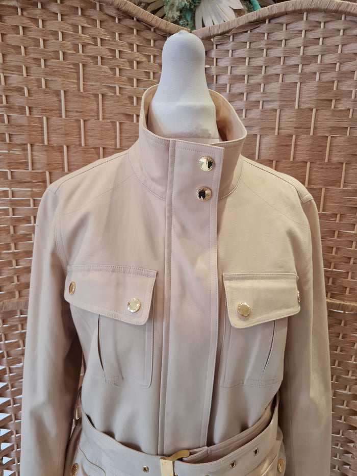 Ralph Lauren tan belted jacket S