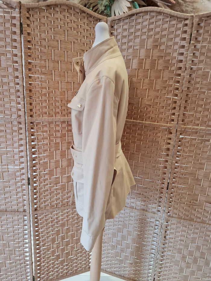 Ralph Lauren tan belted jacket S