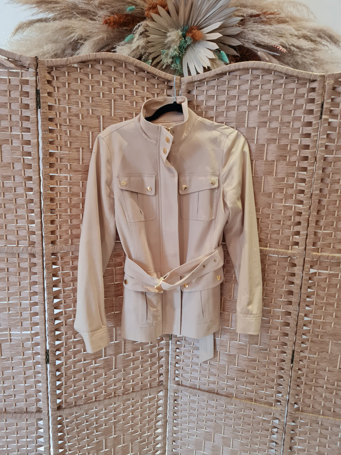 Ralph Lauren tan belted jacket S