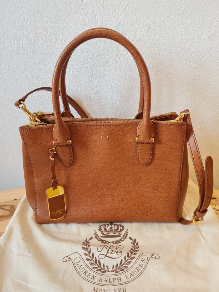 Ralph Lauren Tan Tote with crossbody strap