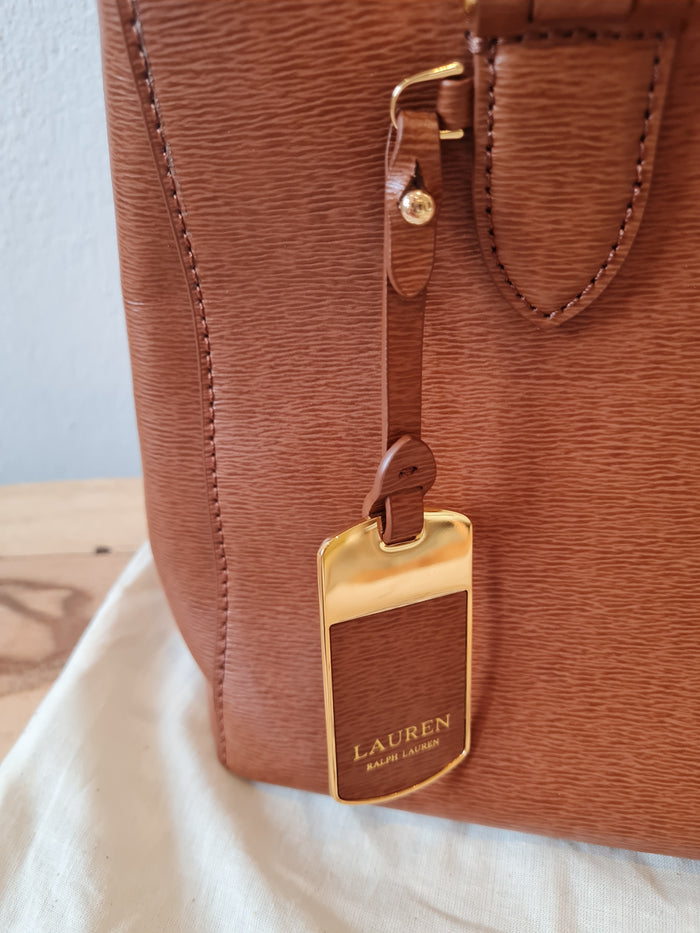 Ralph Lauren Tan Tote with crossbody strap