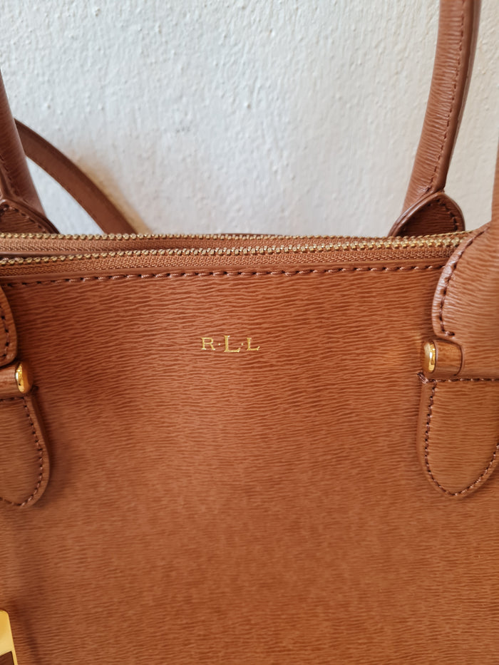 Ralph Lauren Tan Tote with crossbody strap