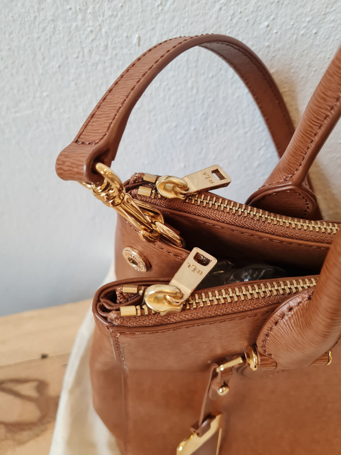 Ralph Lauren Tan Tote with crossbody strap