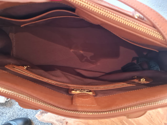 Ralph Lauren Tan Tote with crossbody strap