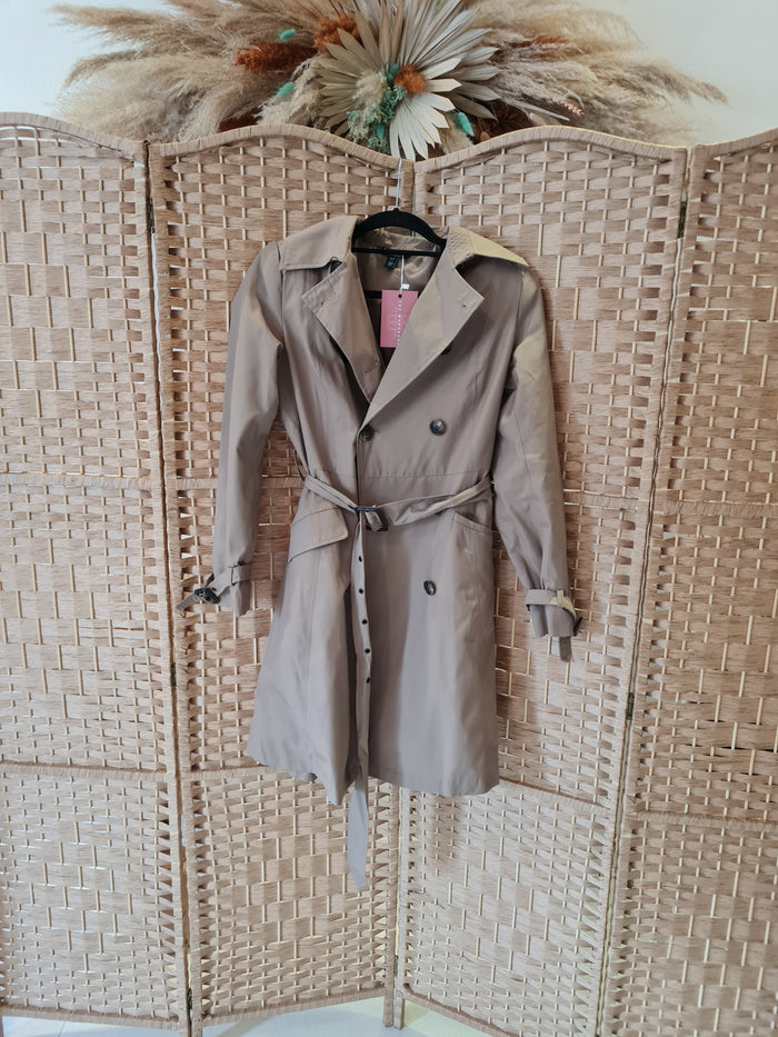 Ralph Lauren taupe trench XS