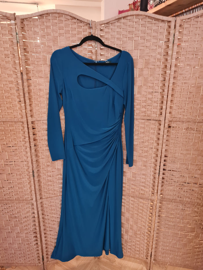 Ralph Lauren Teal Dress 12/14