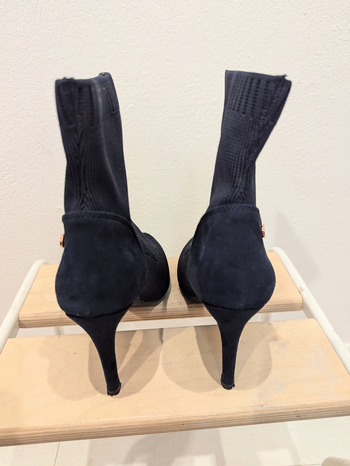 Rant & Rave Navy Sock boots 4
